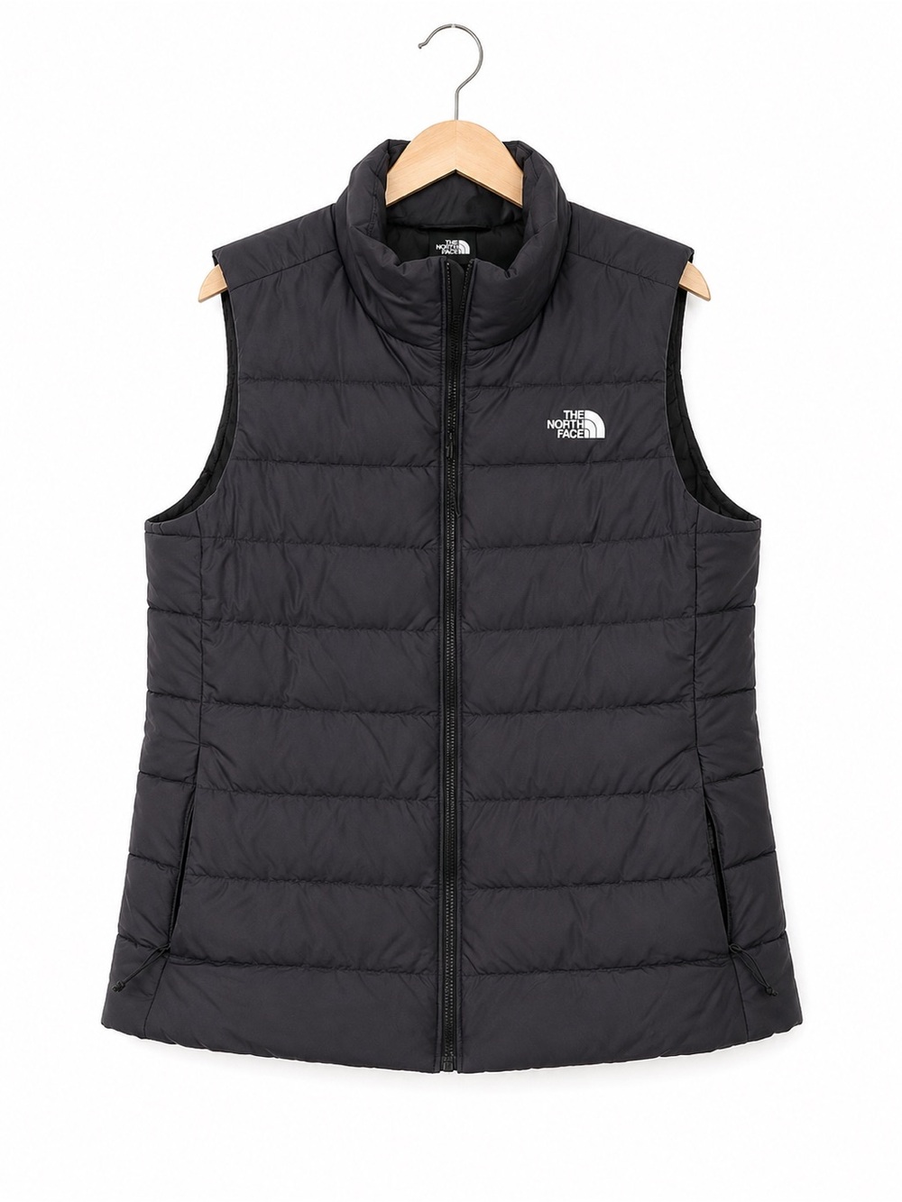The North Face Black Quilted Down Puffer Vest Women’s Large